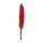 Gänsefedern, 11-16cm, 10 Stück, rot