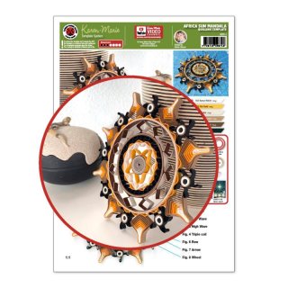papier + ideen: Quilling Template, African Sun Mandala