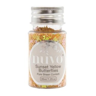 Nuvo Pure Sheen Confetti Sunset Yellow Butterflies