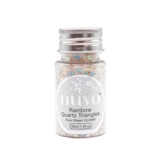 Nuvo Pure Sheen Confetti Rainbow Quartz Triangles