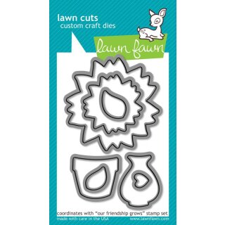 Lawn Fawn, lawn cuts/ Stanzschablone, our friendship grows