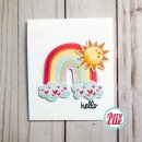 Avery Elle, clear stamp, Rainbow Builder