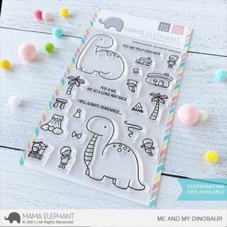 Mama Elephant, clear stamp, Me and My Dinosaur