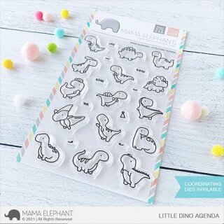 Mama Elephant, clear stamp, Little Dino Agenda