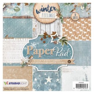 Studio Light, Designpapier Block, Winter Feelings No. 60, 15 x15 cm, 36 Bögen