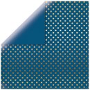 Echo Park, Scrapbooking Papier, Gold Foil Dot Bluejay,...