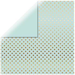 Echo Park, Scrapbooking Papier, Gold Foil Light Mint,...