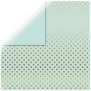 Echo Park, Scrapbooking Papier, Gold Foil Light Mint,...
