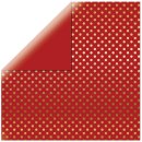Echo Park, Scrapbooking Papier, Gold Foil Dark Red, 30,5...