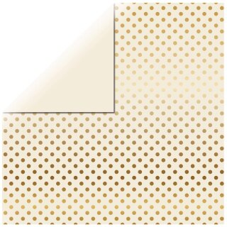 Echo Park, Scrapbooking Papier, Gold Foil Ivory, 30,5 x...
