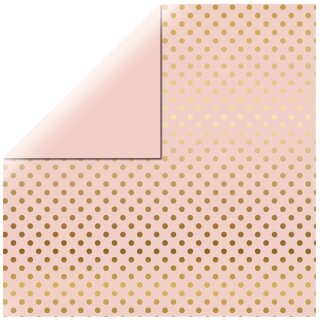 Echo Park, Scrapbooking Papier, Gold Foil Dot Blossom,...