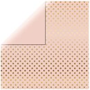 Echo Park, Scrapbooking Papier, Gold Foil Dot Blossom,...