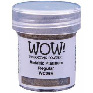 WOW! Embossing Powder Metallic Platinum, 15ml