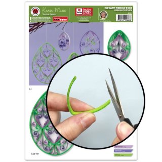 papier + ideen: Quilling Template, Elegant Module...