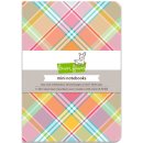 Lawn Fawn, perfectly plaid remix - mini notebooks