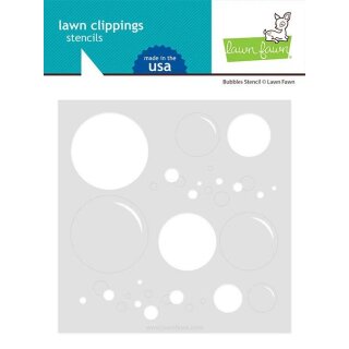 Lawn Fawn, Lawn Clippings, bubbles stencil