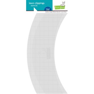 Lawn Fawn, Lawn Clippings, slimline simple hillside stencil