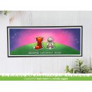 Lawn Fawn, Lawn Clippings, slimline simple hillside stencil