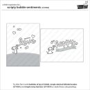 Lawn Fawn, clear stamp, scripty bubble sentiments