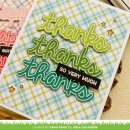 Lawn Fawn, clear stamp, scripty bubble sentiments