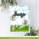 Lawn Fawn, clear stamp, scripty bubble sentiments