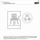 Lawn Fawn, clear stamp, virtual friends