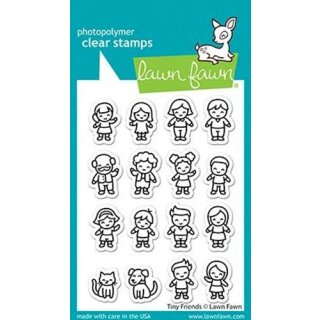 Lawn Fawn, clear stamp, tiny friends