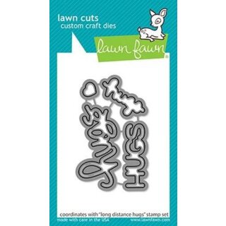 Lawn Fawn, lawn cuts/ Stanzschablone, long distance hugs