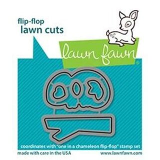 Lawn Fawn, lawn cuts/ Stanzschablone, one in a chameleon flip-flop
