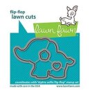 Lawn Fawn, lawn cuts/ Stanzschablone, elphie selfie flip-flop