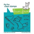 Lawn Fawn, clear stamp, butterfly kisses flip-flop
