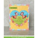 Lawn Fawn, clear stamp, butterfly kisses flip-flop