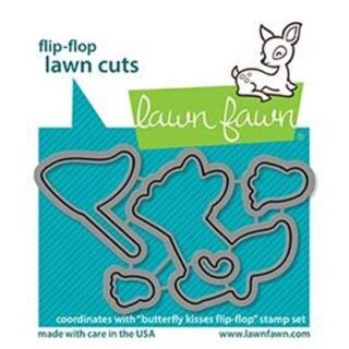 Lawn Fawn, lawn cuts/ Stanzschablone, butterfly kisses flip-flop