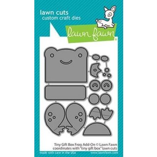 Lawn Fawn, lawn cuts/ Stanzschablone, tiny gift box frog add-on