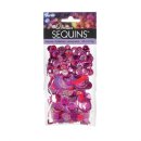 Darice, Dream Sequins Bright Fuchsia, Pailletten, sortiert, 24 g
