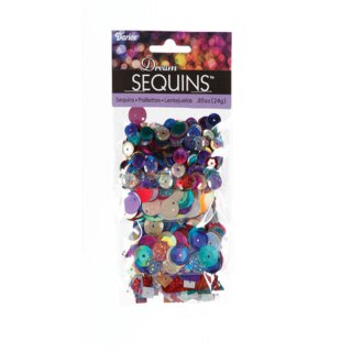 Darice, Dream Sequins Multi Bright Flake, Pailletten, sortiert, 24 g