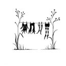 Lavinia Stamps, clear stamp - Fairy Washing Line