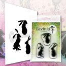 Lavinia Stamps, clear stamp - Wild Hares Set large