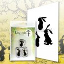 Lavinia Stamps, clear stamp - Wild Hares Set small