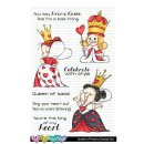 C.C. Designs, clear stamp, Queen of Hearts