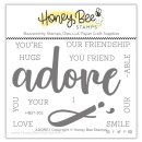 Honey Bee Stamps, clear stamp, Adore