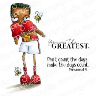 Stamping Bella, Rubber Stamp, ODDBALL MUHAMMAD ALI