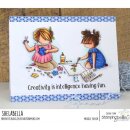 Stamping Bella, Rubber Stamp, TINY TOWNIE CRAFTY FRIENDS