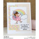 Stamping Bella, Rubber Stamp, RAINBOW TINY TOWNIE