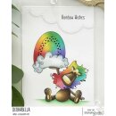 Stamping Bella, Rubber Stamp, RAINBOW DANDY