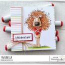 Stamping Bella, Rubber Stamp, DANDYLION LOVES YOU