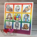 C.C. Designs, clear stamp, Happy Cat Day