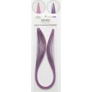 Quilled Creations, Paper Stripes, Pink &amp; Purple Highlights Quilling Paper 1/8&quot; (3mm)