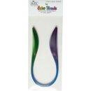 Quilled Creations, Paper Stripes, Green-Blue-Purple Color...