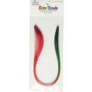 Quilled Creations, Paper Stripes, Red-Orange-Green Color...
